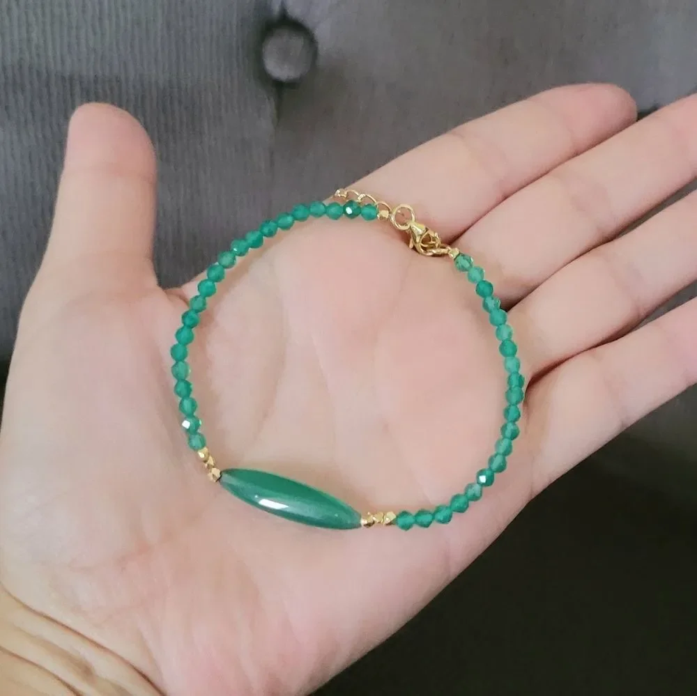 ✨️HP✨️ Shivam Green💚 Onyx Bead Bracelet